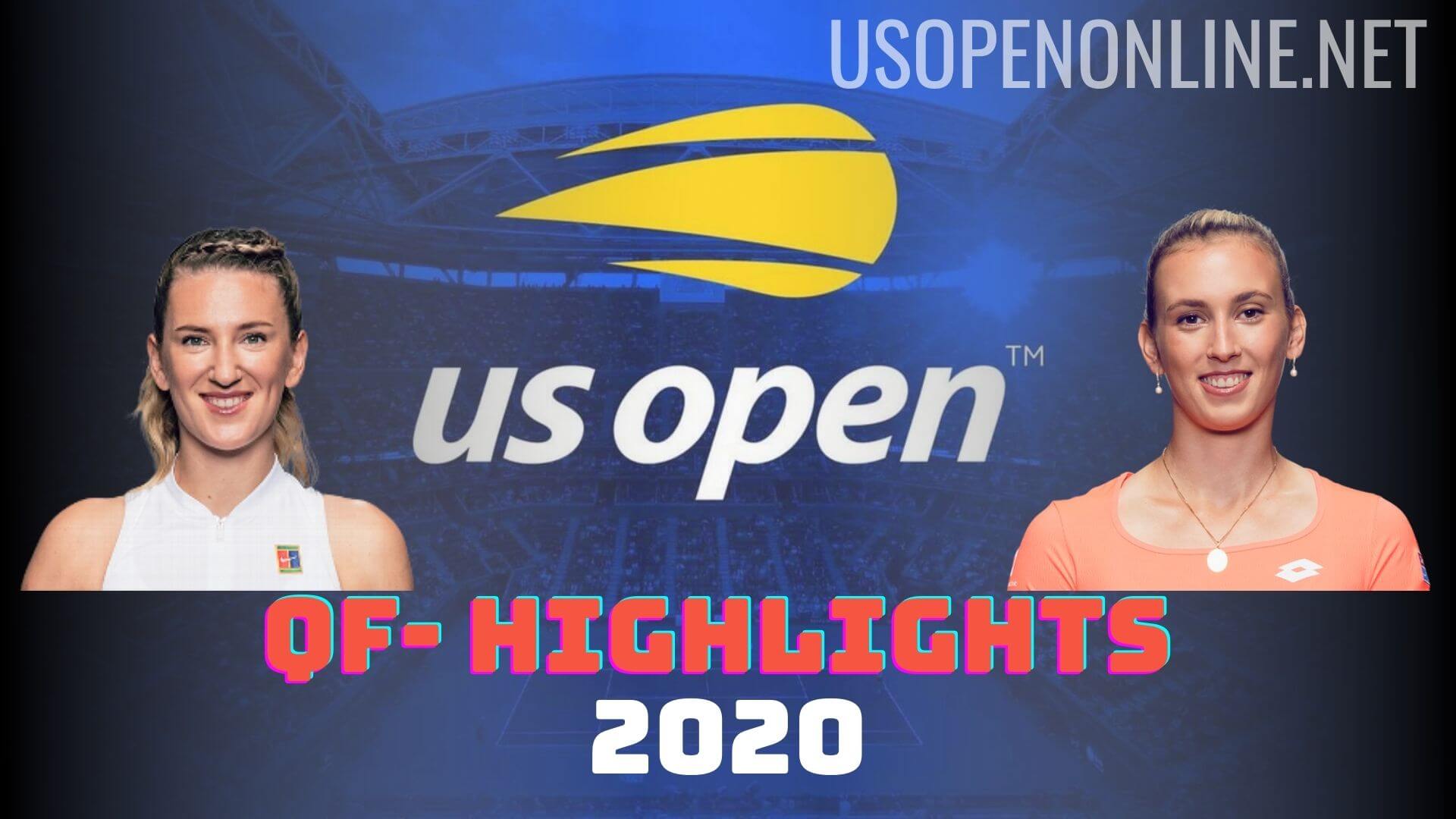 Azarenka Vs Mertens QF Highlights US Open 2020