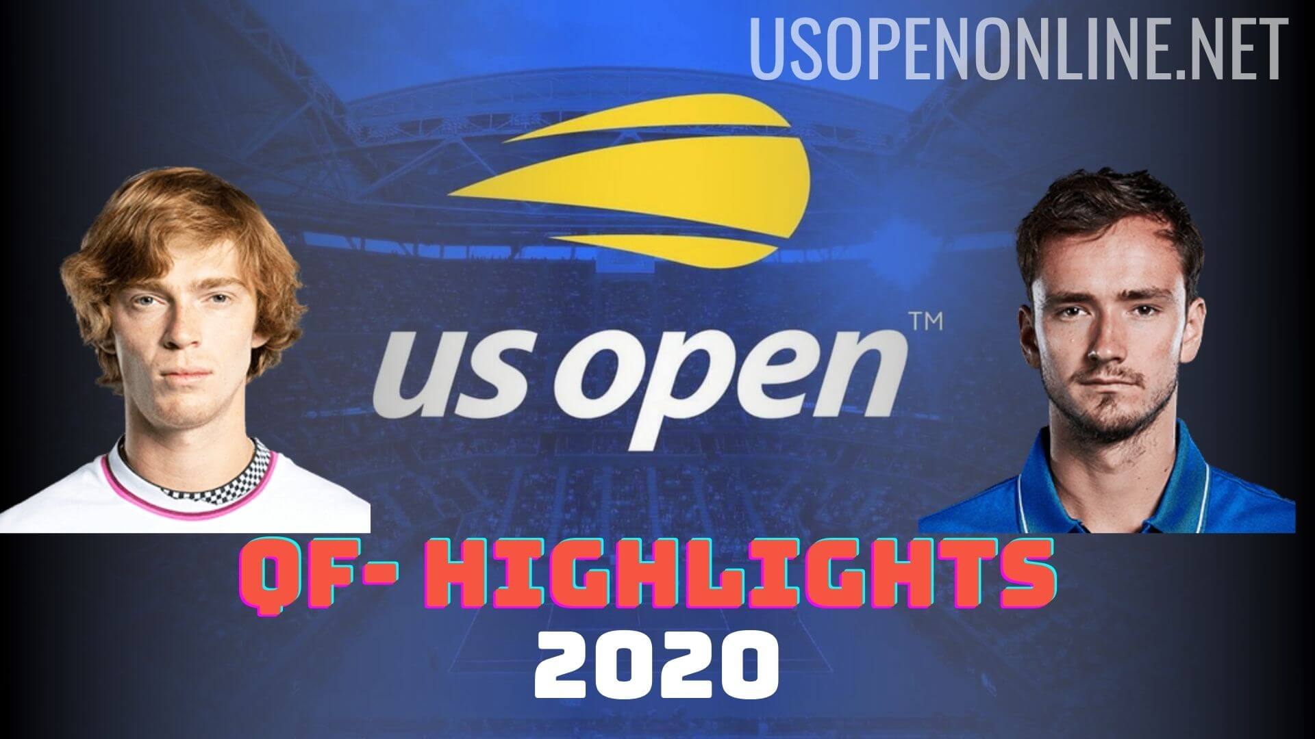 Rublev Vs Medvedev QF Highlights US Open 2020